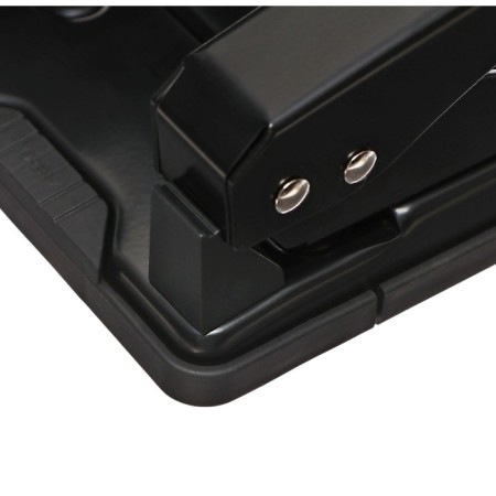 Metal hole punch 40 sheets, berlingo, with a ruler, black-8