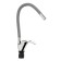 Zein Z2075G kitchen mixer, silicone spout, 40 mm cartridge, brass, gray/chrome