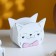 Kashpo wooden "cat" 12x15x7.6 cm mix