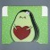 Gift folding box, packaging, "avocado", 25 x 25 x 10 cm