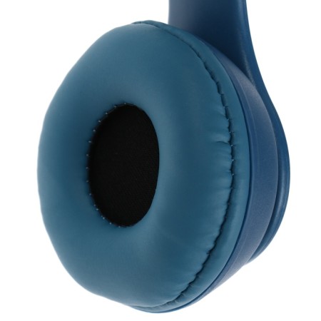 Headphones of Ergolux ElX-BTHP02-C06, wireless, overhead, microphone, 250mach, FM, blue-4