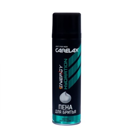 Shaving foam Carelax Energy Hydration, 200 ml