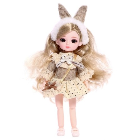 Sharpish doll "Arina" in a dress, mix-9