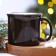 New Year! New Year's ceramic mug "Huge Good luck", 450 ml, black color