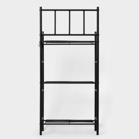 Roster 3-tier floor, 43 × 26 × 93.5 cm, black color-3