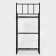 Roster 3-tier floor, 43 × 26 × 93.5 cm, black color