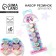 Hair elastic bands "Cute Unicorns" 6 pcs, 3.5 x 3.5 x 1 cm