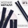 Metal zipper, No. 5, connective, automatic lock, 80 cm, dark blue color/nickel