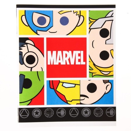 Notebook 48 sheets in a cage, cardboard cover "Marvel", Avengers-1