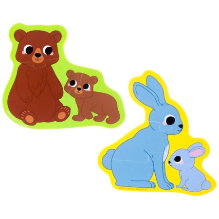 Soft puzzle for babies "Mom and kids", 5 puzzles, crumb I-2