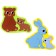 Soft puzzle for babies "Mom and kids", 5 puzzles, crumb I