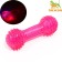 The toy luminous for dogs "Round bone", TPR, 15 cm, pink