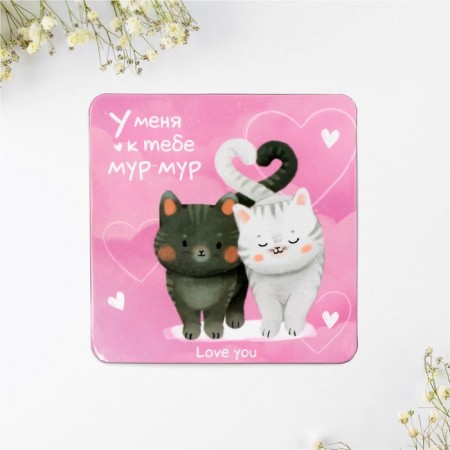 Gift set "Mur-Mur", magnet + keychain, 10 x 19 cm.-2