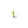 Mormyshka column lime, black abdomen + ball silver, weight 0.5 g