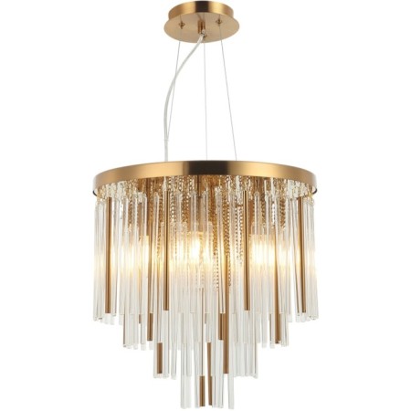 Style Rain 6XE14 40W Style Caustration, size 40x40x53-150 cm, bronze color