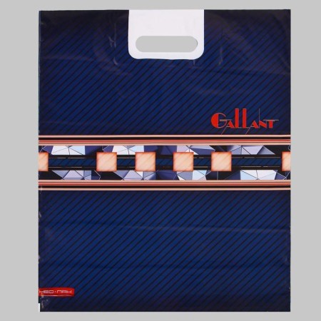 Galant package, polyethylene with a cut pen, 38x47 cm, 60 μm