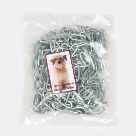 A chain for leaning dogs, 5 m, caliber 3 x 21 mm, white-2