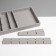 Story for decorating 18 cells, phlock, 21 × 12.3 × 2.5 cm, color gray color