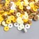 Beads for the creativity of PVC "Ring yellow" set ≈ 330 pcs 0.1x0.6x0.6 cm