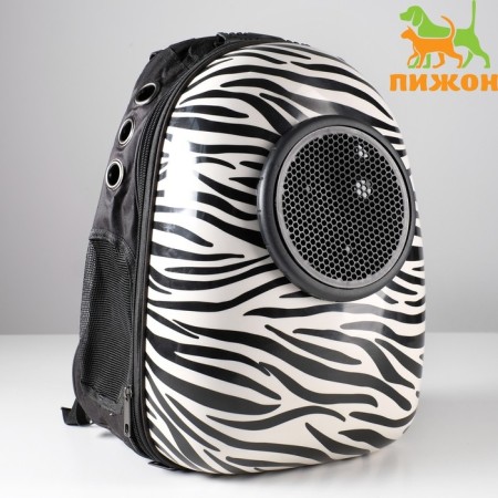 A backpack for carrying animals with a viewing window, 32 x 25 x 42 cm-6