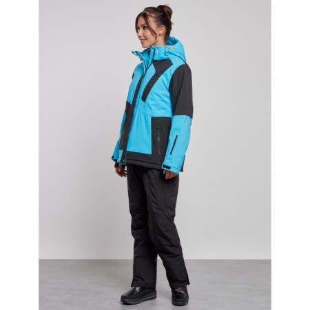 Ski costume female winter, size 60, blue color-1