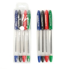 Set of ball pens, 4 colors, in a blister
