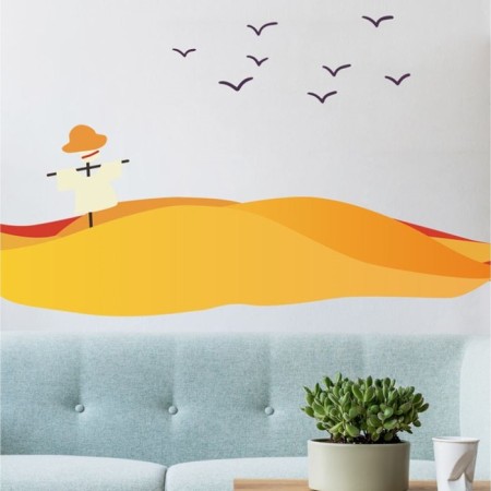 Sticking plastic interior color "wheat fields" 24x60 cm