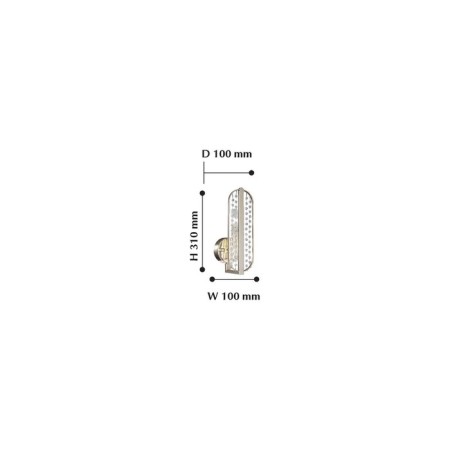 Bra La Salute, 1x3W G9, Color Gold-1