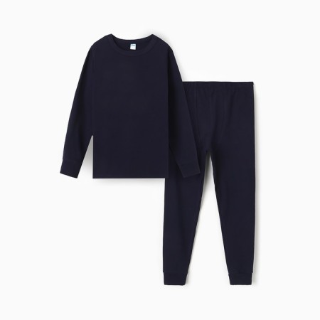 Set for boys (jumper, trousers), thermo, dark blue color, height 152 cm