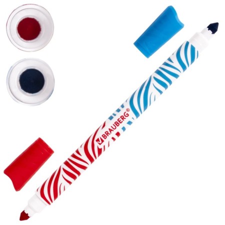 Flomasters bilateral 20 colors Brauberg Premium Bi-Color, 10 pieces, thickened, ventilated cap-4