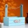 Box - wooden Kashpo 25x15x30 "Beloved Mom" ​​gray -blue