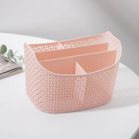 Storage basket, 5 departments, 18.3 × 14.2 × 11.7 cm, color mix-3
