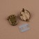 Bag -3 × 3 cm fastener, bronze color