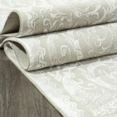 Rectangular carpet Valentis sirocco, size 80x150 cm, color BEIGE/White-3