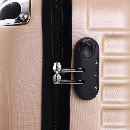 Small suitcase 20 ", lightning department, code castle, beige color-6