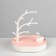 Swan storage stand with a place for storage, 18 × 12.5 × 21 cm, white-pink color