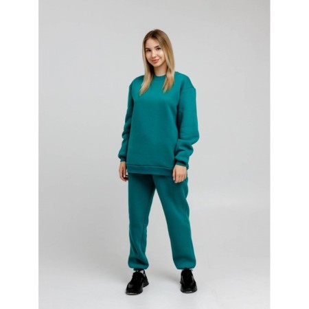 Women's sweel down with a hose, size 50, turquoise color-6