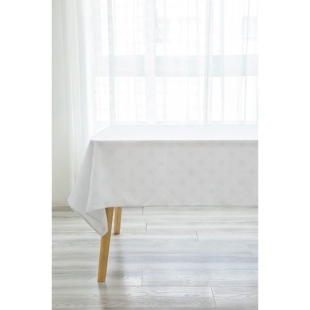 Tablecloth, size 160x220 cm, white color-1