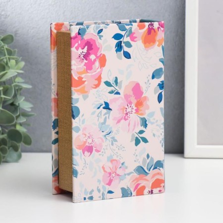 Safe Brush tree to the leatherette "Spring flowers" 17x11x5 cm-4