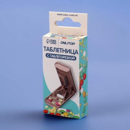 A tabletire with a divider, 8 × 4 × 1.5 cm, 1 section, color mix-7