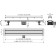 Alcaplast Fit & Go APZ13-DOUBLE9-750 drainage groove, with a two-way grate, 750 mm