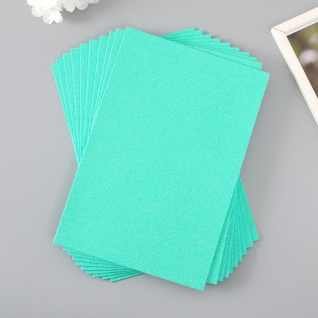 Foamiran glitter 2 mm, 20x30 cm, mint-1