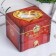 Casket Plastic Mechanical Mechanical "chest of drawers" Brown 11x13.3x11.5 cm