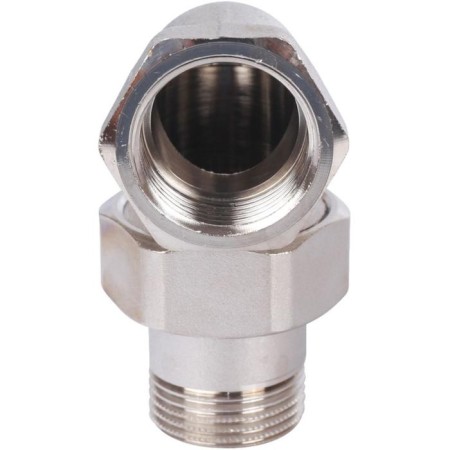 Detacible connection Stout SFT-0059-000034, corner, American, 3/4 ", nickelled brass-1