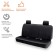 Protective AIRLINE cover for the rear seat, universal, moisture -proof, set 3 objects