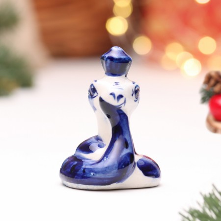 Souvenir "Snake Tusya", Gzhel, 5.5 cm
