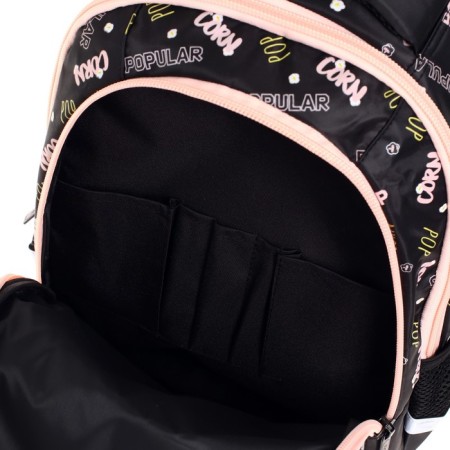 School backpack 40 x 26 x 19 cm, ergonomic back, Hatber sreet "Fashionable corn" NRK_77089-6