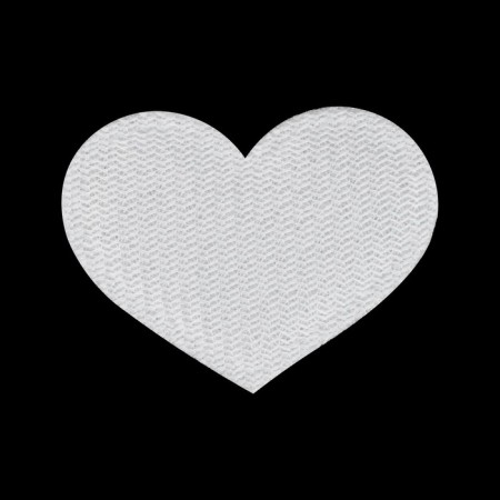 Application "Heart", 3.7 × 2.8 cm, 10 pcs, silver color-2