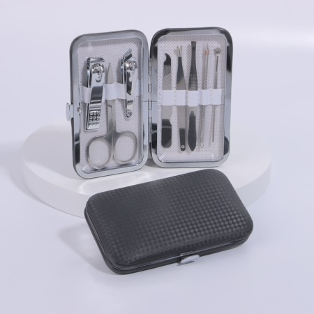 Set of manicure "texture", 8 objects, in case, black color-2