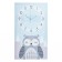 Carty clock wall "owl", smooth move, 35 x 60 cm, aa